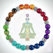 "Unleash Your Inner Royalty" 7 Chakra Stone Bracelet
