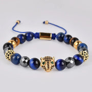 Celebrate Your Uniqueness With Blue Tiger Eye CZ Charm Bracelet