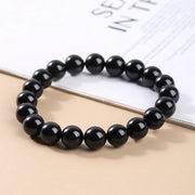 Natural Black Tourmaline Stone NEGATIVITY ABSORBER Bracelet