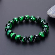 Natural Green Tiger Eye Strength Bracelet