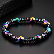 Rainbow Magnetic Hematite Wellness Bracelet