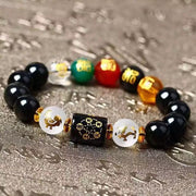 Feng Shui Obsidian Five-Element Wealth Porsperity Bracelet