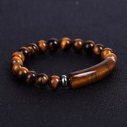 Genuine Tiger Eye Strand Bracelet For Protection