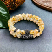 "A Stone Of Wealth & Success" Citrine Charm Bracelet