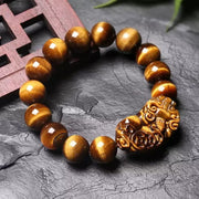 Tiger Eye Stone PIXIU Wealth Bracelet